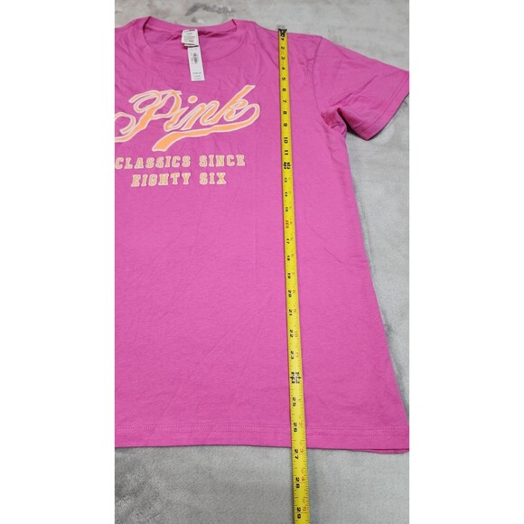 Victoria's Secret Small Pink 86 Campus Cotton Tee NWT - Picture 7 of 8